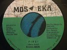 X-CALIBER Fire /Dark Stranger MOSEKA 1981 Ohio Private Press Heavy Metal LISTEN