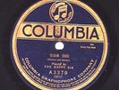 SIAM SOO 1921 Columbia 78 rpm record A3379  by the Happy Six for Siam Soo doll