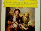 DGG 138 677 OISTRAKH PLAYS BACH SONATAS LARGE TULIP RED STEREO NM