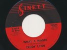 TRUDY LYNN  Texas soul on Sinett / What A Waste  / HEAR IT