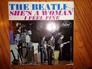 THE BEATLES-She's A Woman/I Feel Fine-45 & PICTURE SLEEVE/ORIG CAPITOL LB/NM