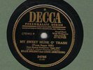 c 78 RPM Billie Holiday and Louis Armstrong Decca 24785 in E-E