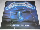 rare METALLICA original megaforce RIDE THE LIGHTNING record lp vinyl
