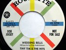 TINY TIM & THE HITS 45 Wedding Bells / Doll Baby NEAR MINT Doo Wop PROMO mg237