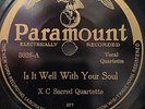 X C SACRED QUARTETTE PARAMOUNT 3026 COUNTRY 78 RPM RECORD E
