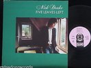 NICK DRAKE - Five Leaves Left ADVANCE COPY UNMADE SLEEVE Pink Island UK A2/B2 LP