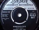 Johnny And The Hurricanes Minnesota Fats Vinyl Single 7inch London American D