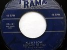 The JOYTONES 45 All My Love Belongs To You RAMA label DOO WOP mg351