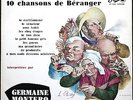 GERMAINE MONTERO 10 CHANSONS DE BERANGER RARE 25CM 10’’ BIEM PATHE AT 1060