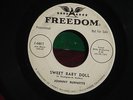 JOHNNY BURNETTE Rockabilly Promo 45 SWEET BABY DOLL on FREEDOM   HEAR IT