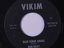 BOB RILEY: Blue Suede Shoes / Red Roses For A Blue Lady 45 rare Rockabilly