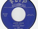RICHARD BERRY-LOUIE LOUIE / YOU ARE MY SUNSHINE- FLIP 45 321-DOOWOP VG+  HEAR IT