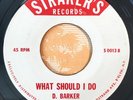 * DAVE D. BARKER What Should I Do / Just My Imagination REGGAE FUNK SOUL 45 Hear