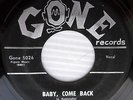 JOHNNY RIVERS Baby Come Back Long Long Walk 2-side KILLER 1958 Rockabilly 45 eZ