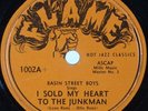 BASIN STREET BOYS: Sold My Heart to Junkman FLAME Doo Wop 78 Rare N- Jive R&B