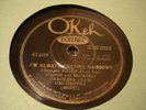 JAZZ HAL KEMP ORCH I'm Always Chasing Rainbows OKEH 41409
