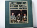 PEE WEE RUSSELL and COLEMAN HAWKINS LP Jazz Reunion 1961 Candid deep groove mono