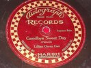 AUTOGRAPH Maroon Label 78 RPM Record - Lillian Owen Carr