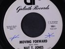 rare Northern Soul 45 NAT T. JONES moving forward GOLIATH Hear