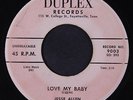 rare R&B 45 JESSE ALLEN love my baby DUPLEX Hear