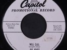 JOE JONES: Will Call / Adam Bit The Apple 45 (dj, sm tol) rare Blues & R&B