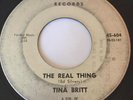 TINA BRITT  DETROIT  NORTHERN SOUL ON EASTERN  LABEL 45-604 THE REAL THING