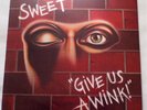 Sweet Give Us A Wink 1976 LP Vinyl NM Very Nice & Promo Sticker ST-11496 Action