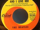 BEATLES 45 AND I LOVE HER IF I FELL SCRANTON EAST COAST SWIRL CAPITOL 5235