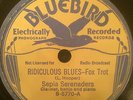 Bluebird 5770 Sepia Serendaers ( Cliff Jackson) RIDICULOUS BLUES  78 rpm 1934 E+