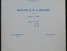 Deva FAR 01 - ALFRED LOEWENGUTH / FRANCOISE DOREAU - Mozart - LP