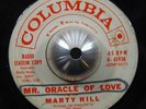 MARTY HILL oracle of love / somebody 45 COLUMBIA – popcorn northern soul HEAR