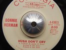 BONNIE HERMAN hush don't cry / here there 45 COLUMBIA --- northern soul --- HEAR