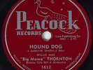 Hear Blues 78rpm BIG MAMA THORNTON Hound Dog PEACOCK 1612