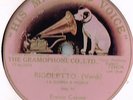 SIG. ENRICO CARUSO SINGLE SIDED 78 - RIGOLETTO  (LA DONNA E MOBILE)