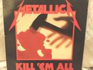 Metallica Kill 'Em All LP Original  MEGAFORCE Pressing NM-  Vinyl lyric sheet