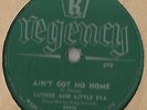 78 Rpm Record Luther & Little Eva Ain't Got No Home / Love Is Strange