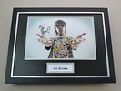 Ian Brown Signed Photo Framed 16x12 Stone Roses Memorabilia Autograph Display