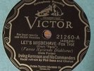 VERY RARE Irving Aaronson 78 RPM - Let's  Misbehave - An' Furthermore - Victor