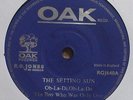 RARE   THE SETTING SUN  4 TRACK EP ON THE OAK LABEL