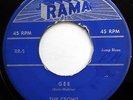 THE CROWS 45 Gee / I Love You So DOO WOP Rama mg575