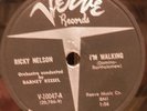 */VG+ Ricky Nelson -A Teenagers Romance/I'm Walking RARE Verve 10047 78rpm NICE