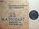 WILLIAM KROLL ARTUR BALSAM  MOZART VIOLIN SONATAS VOL.2  L'OISEAU-LYRE SOL 60044