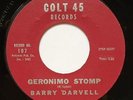 Rock Roll teen rockabilly 45 BARRY DARVELL Geronimo Stomp COLT 45 NM superb HEAR