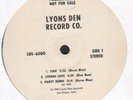 MODERN SOUL / FUNK BOOGIE LP - BYRON BLUE ON LYONS DEN (ORIG  PROMO)