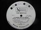 THE BEATLES A HARD DAY'S NIGHT UNITED ARTISTS SOUNDTRACK WHITE LABEL PROMO