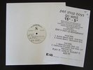 Pet Shop Boys Go West Promo Vinyl USA UNRELEASED MIXES