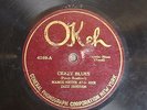 78 RPM Mamie Smith OKEH 4169 Crazy Blues 1920 1st BLUES RECORD     *