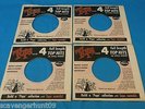 4 Vintage Tops Records 45 RPM Company Paper Sleeves 4 Top Hits -Used -EXC