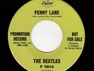 RARE BEATLES PROMO-CAPITOL 5810-PENNY LANE/STRAWBERRY FIELDS FOREVER-MINT MINUS