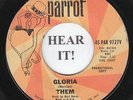 Them GARAGE CLASSIC 45 (Parrot 9727 PROMO) Gloria/Baby, Please Don't Go